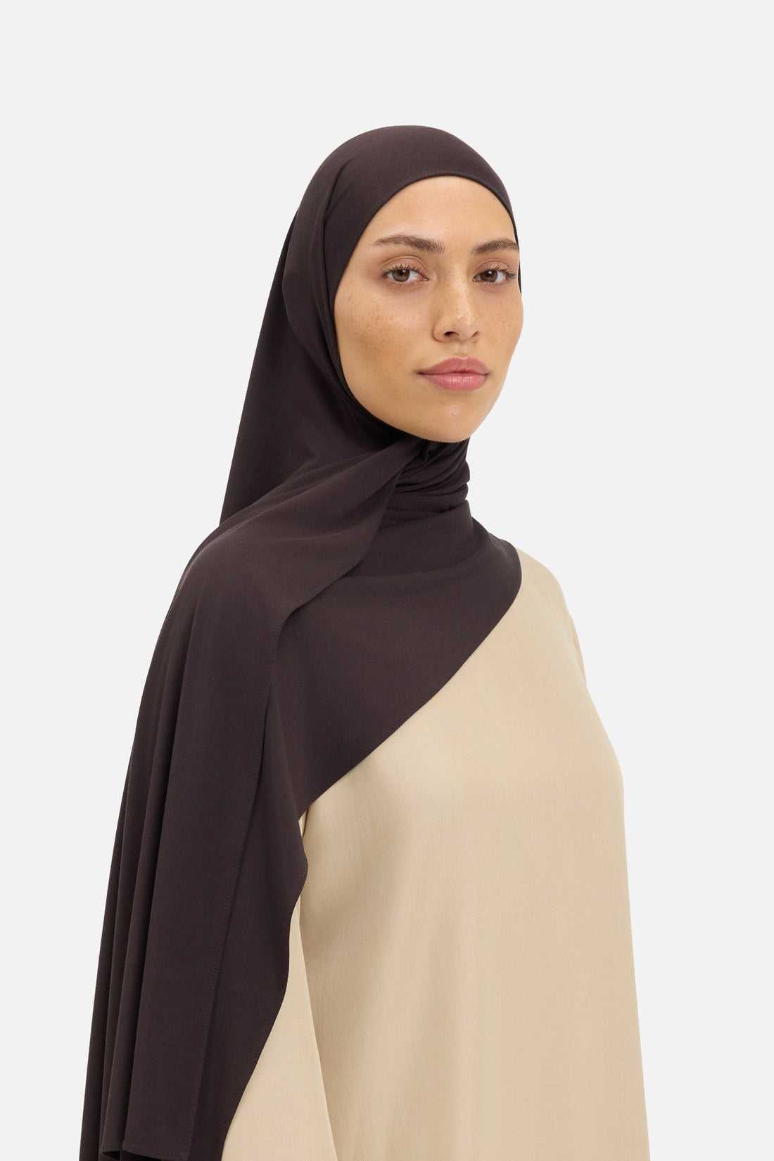Bambou Jersey Écharpe | Dark Fudge