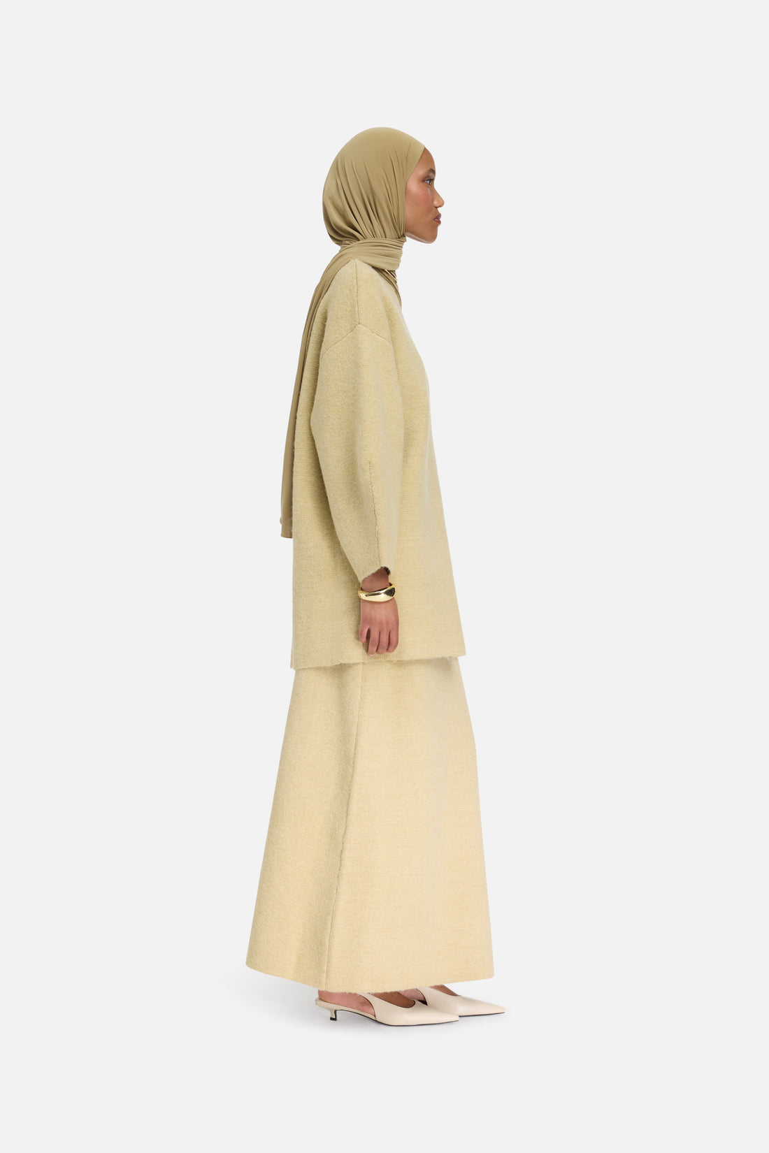 Brushed Tricot Jupe | Desert Clay