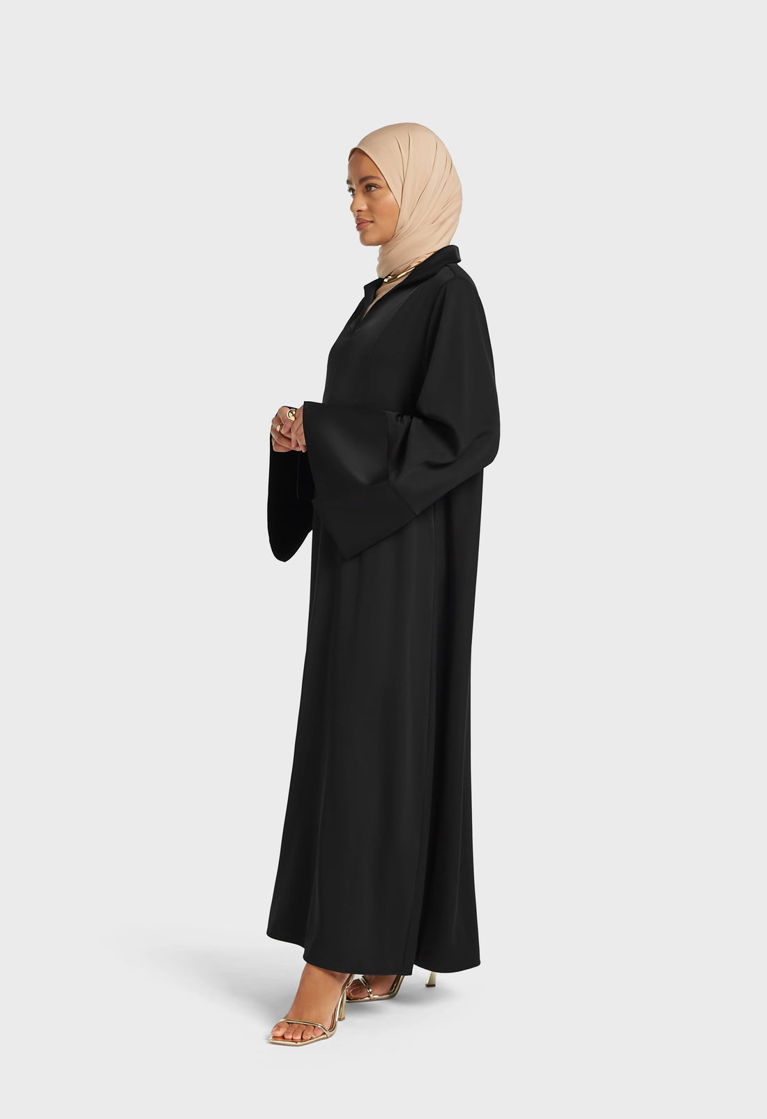 Robe Caftan Régulier | Black