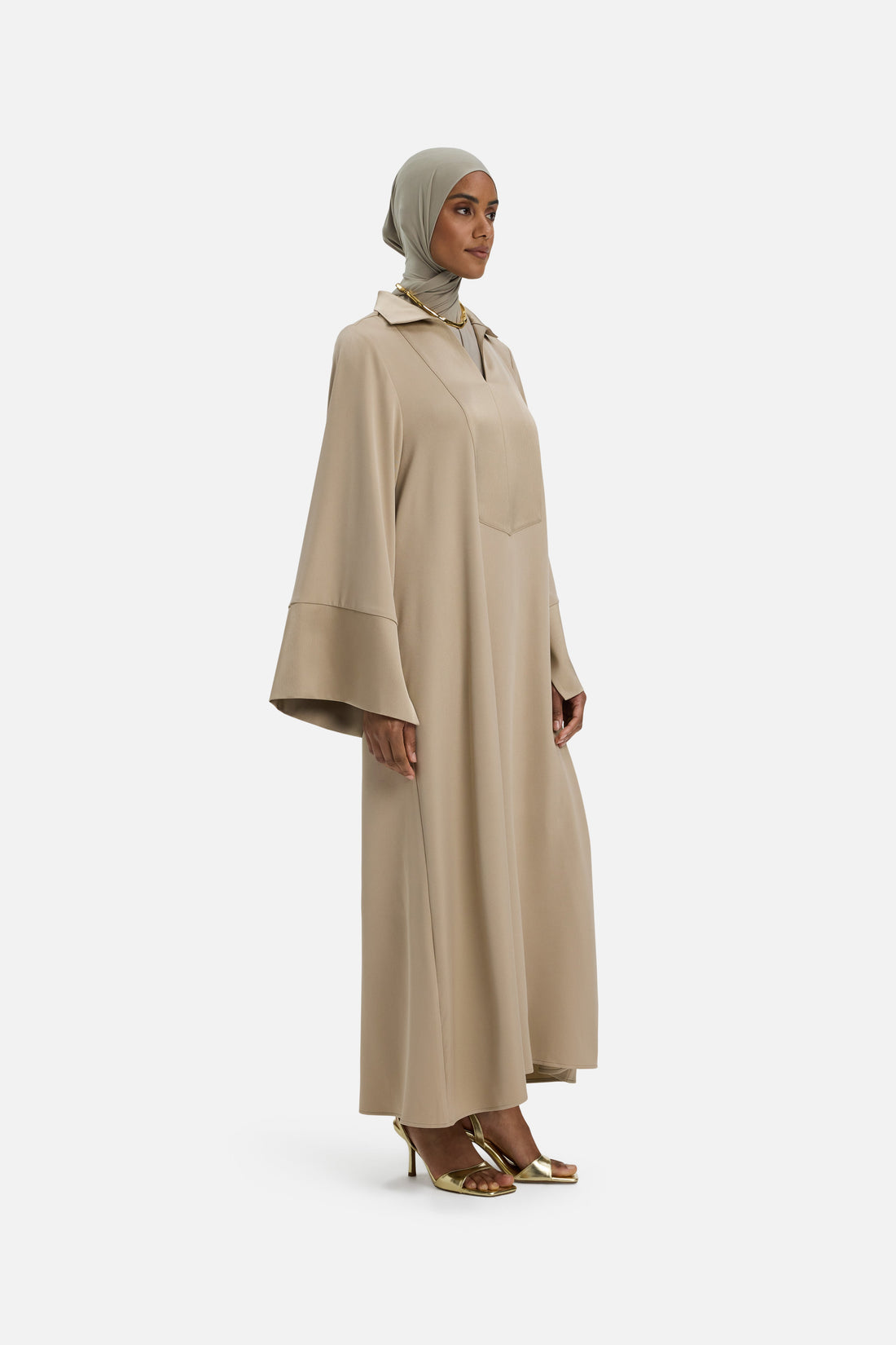 Robe Caftan Court | Mocha