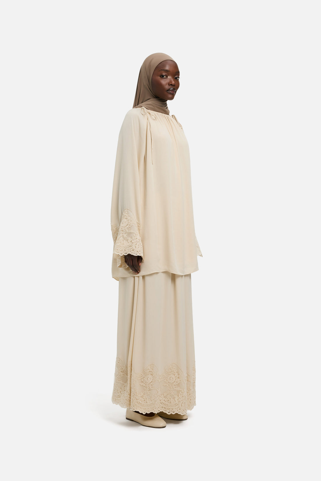 Dentelle Detailed Haut | Sand
