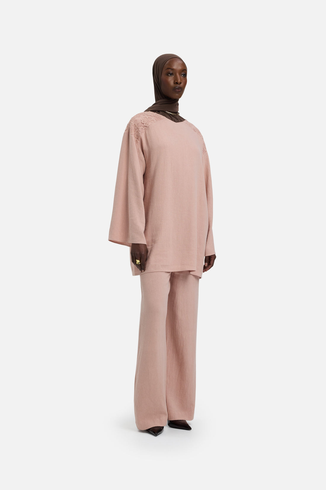 Dentelle Trim Haut | Deep Rose