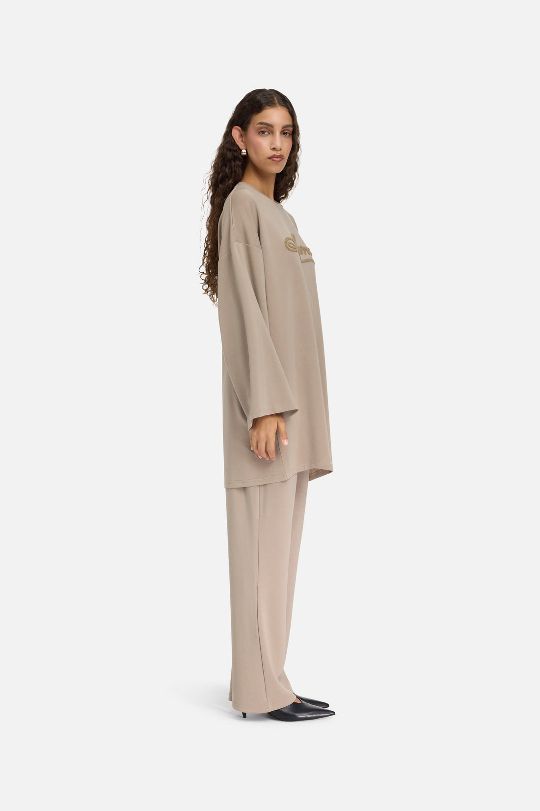 Modal Jersey Haut | Khaki