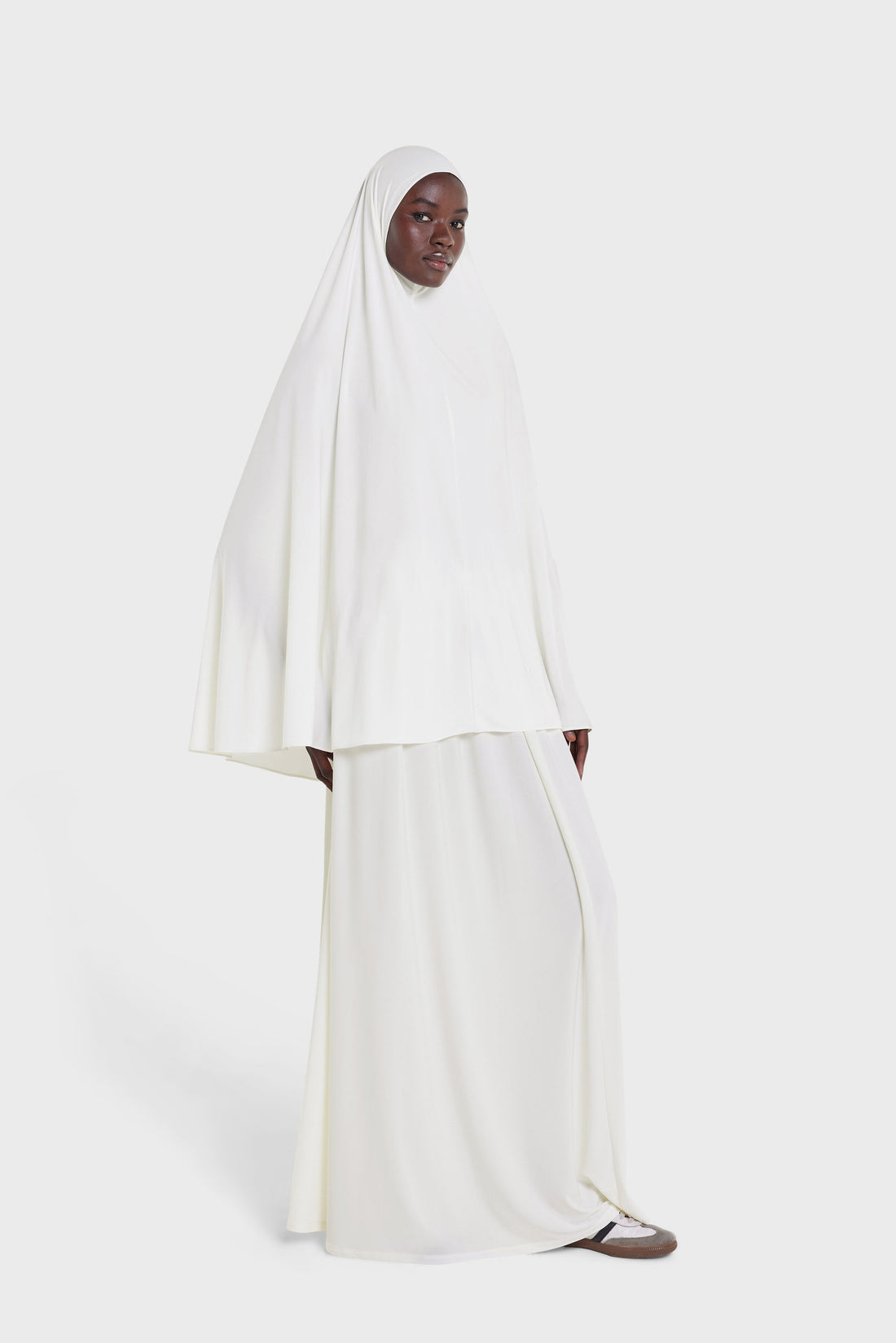 Premium Jersey Prayer Jupe | White Cream