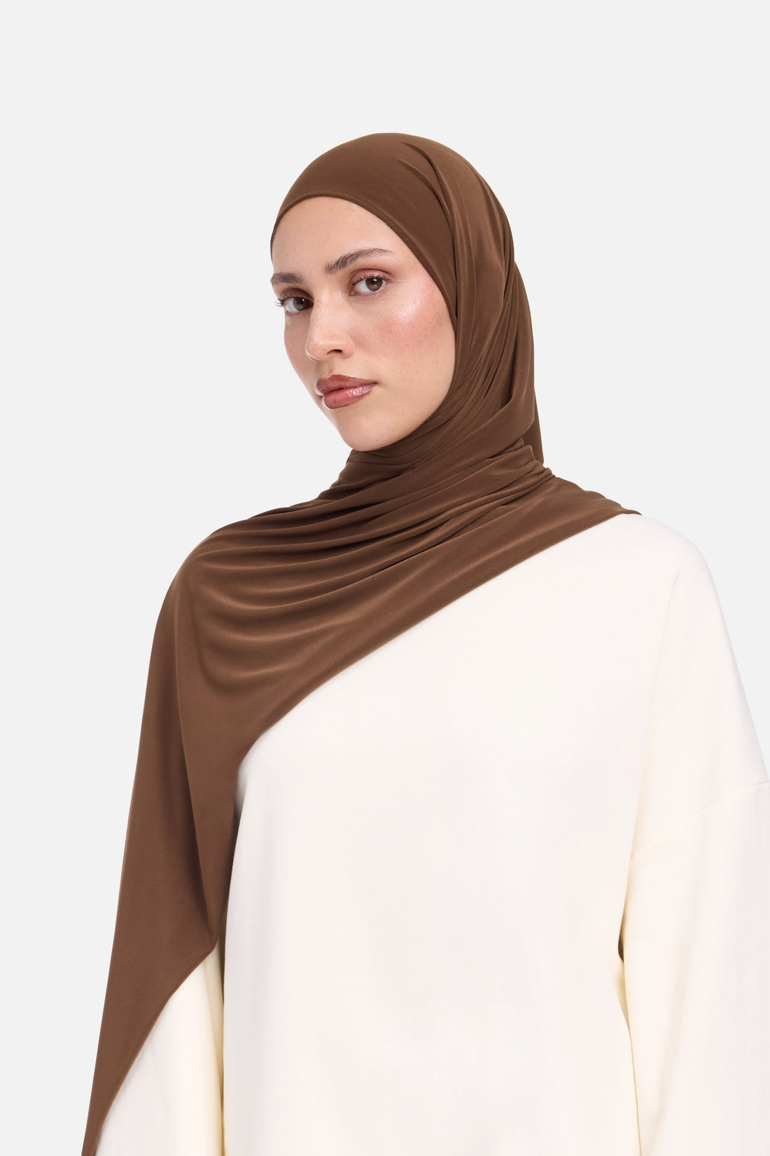 Premium Jersey Écharpe | Deep Brown