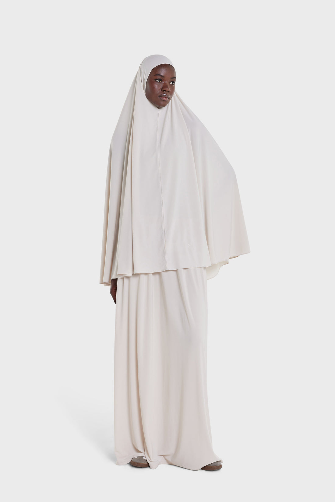 Premium Jersey Prayer Jupe | Moon Grey