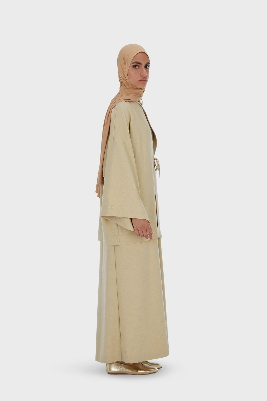 Front Tie Haut | Warm Khaki