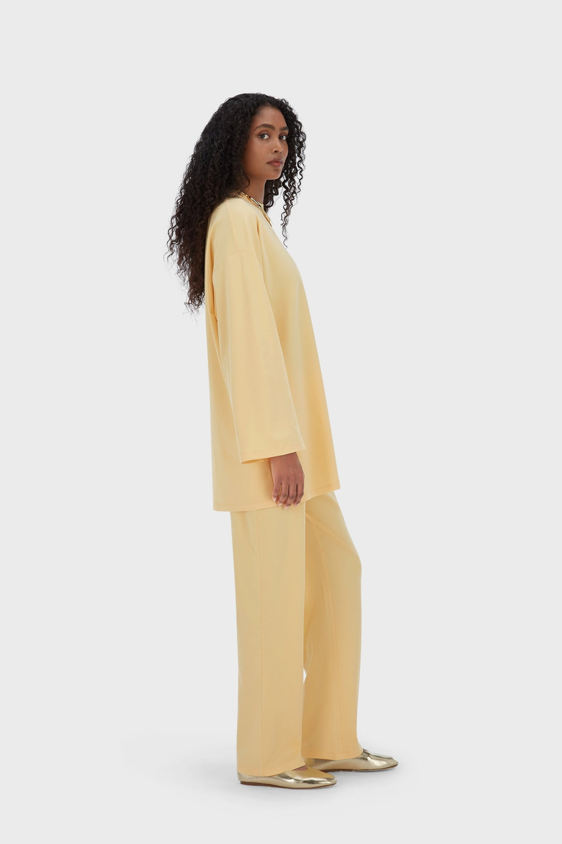 Été Jersey Haut | Sunset Yellow