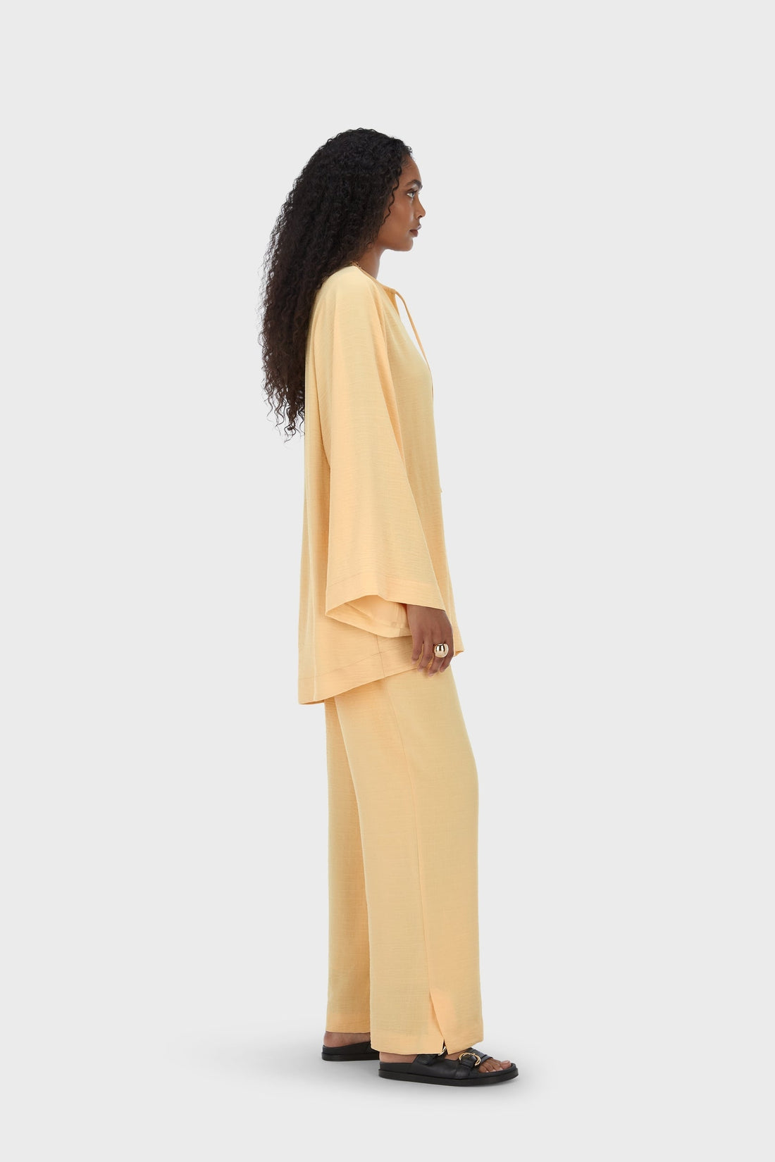 Été Stripe Pantalon | Sunset Yellow