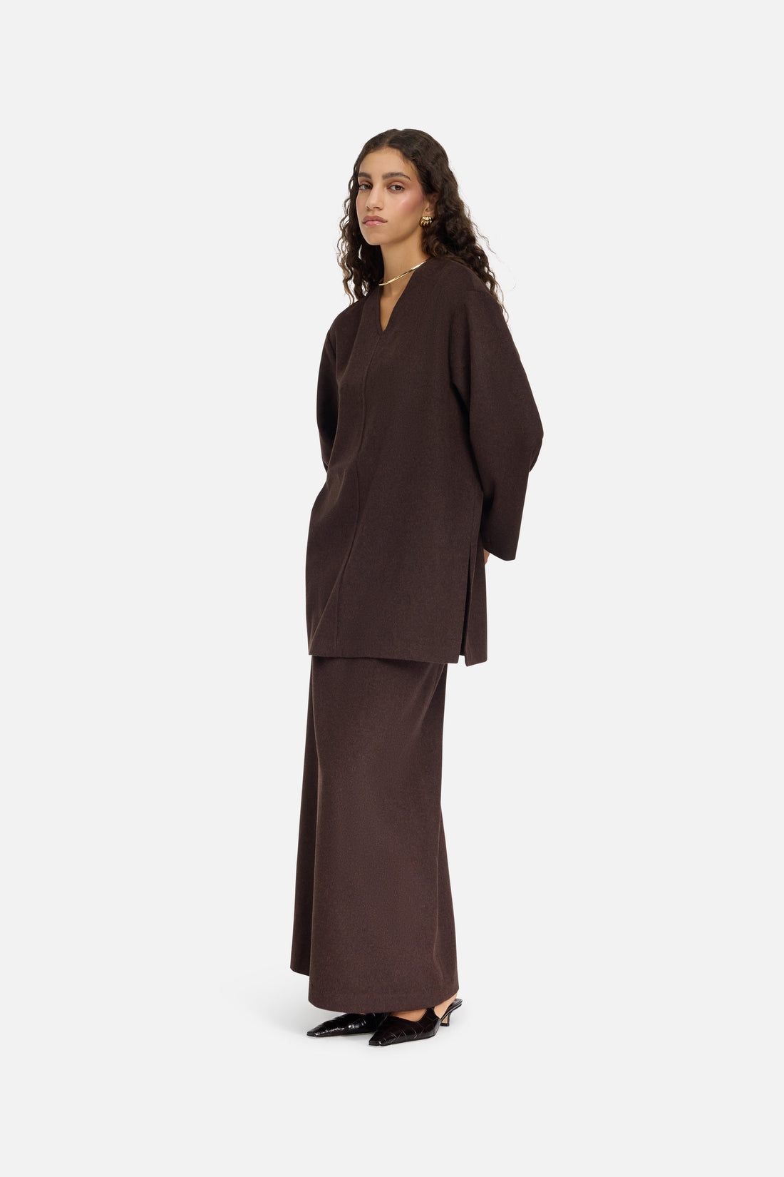 Laine Blend Jupe | Dark Brown